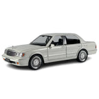 1:32 White Alloy Sedan Model