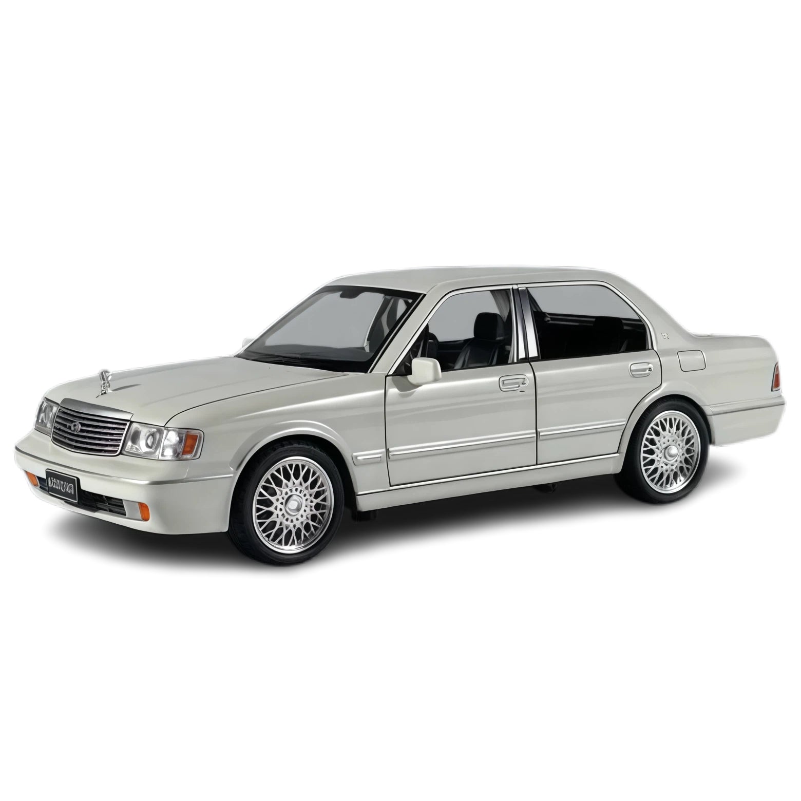 1:32 White Alloy Sedan Model