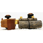 Brown Wooden Toy Logging Truck Model